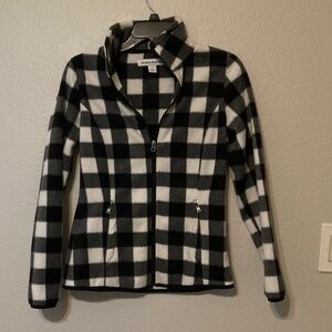 Amazon Essentials Buffalo Plaid Fleece Jacket size XS